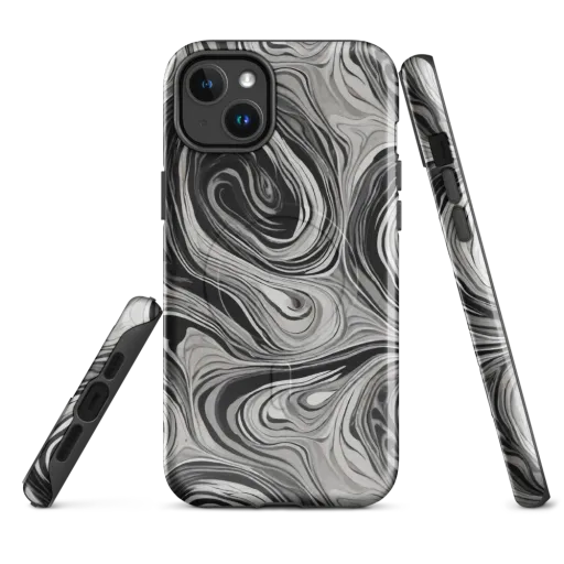 Monochrome Tide on a MagSafe Tough Case for iPhone®