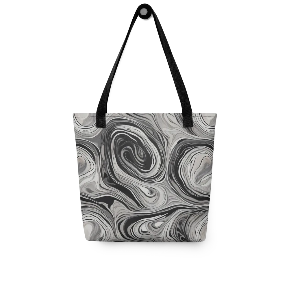 Monochrome Tide on Tote Bag — Front
