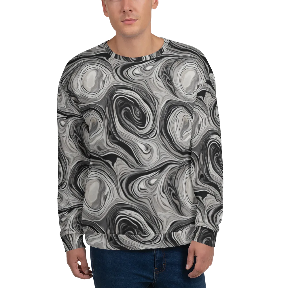 Monochrome Tide on Sweatshirt — Front