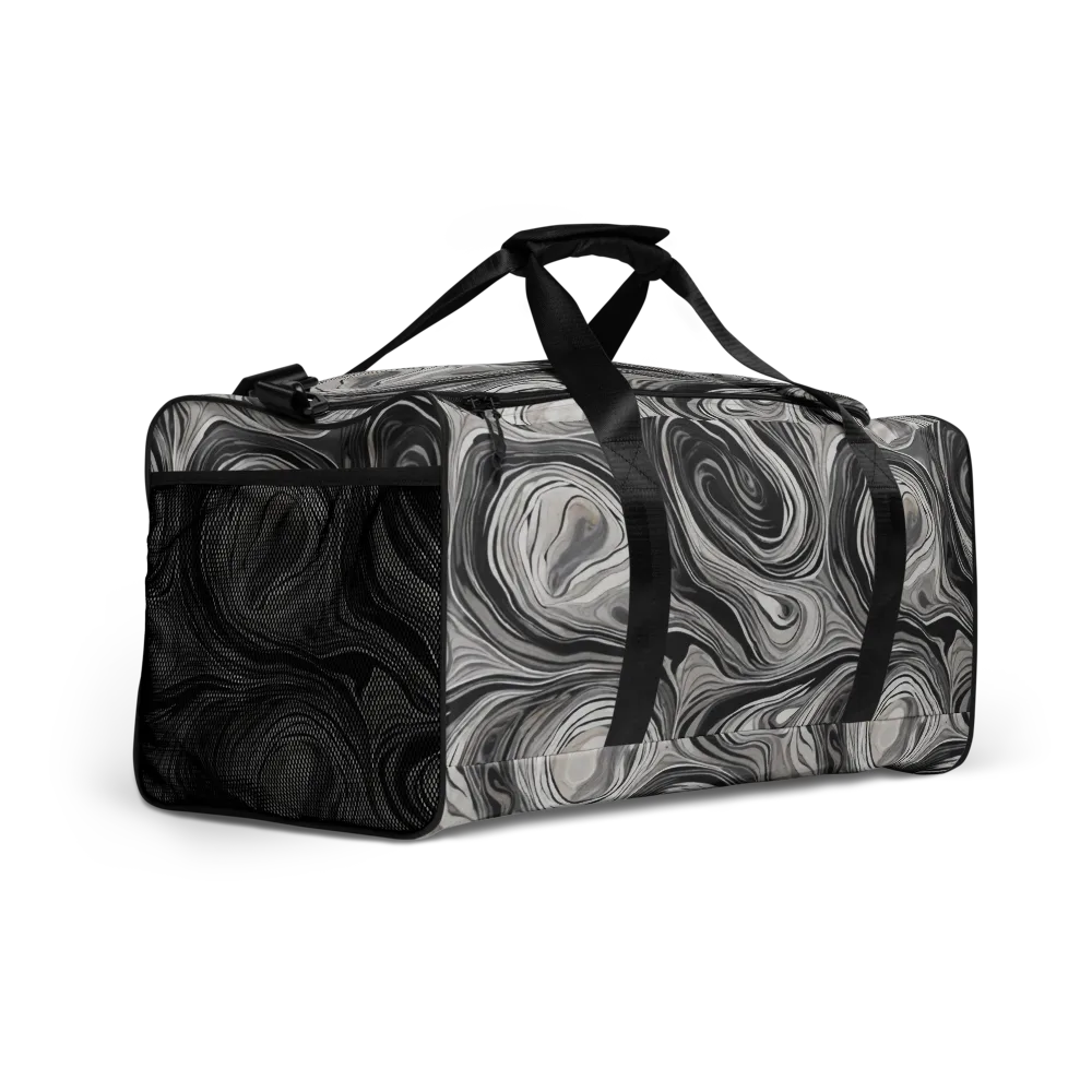 Monochrome Tide on Duffle Bag — Right Front