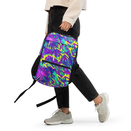 Liquid Bloom on a Utility Backpack
