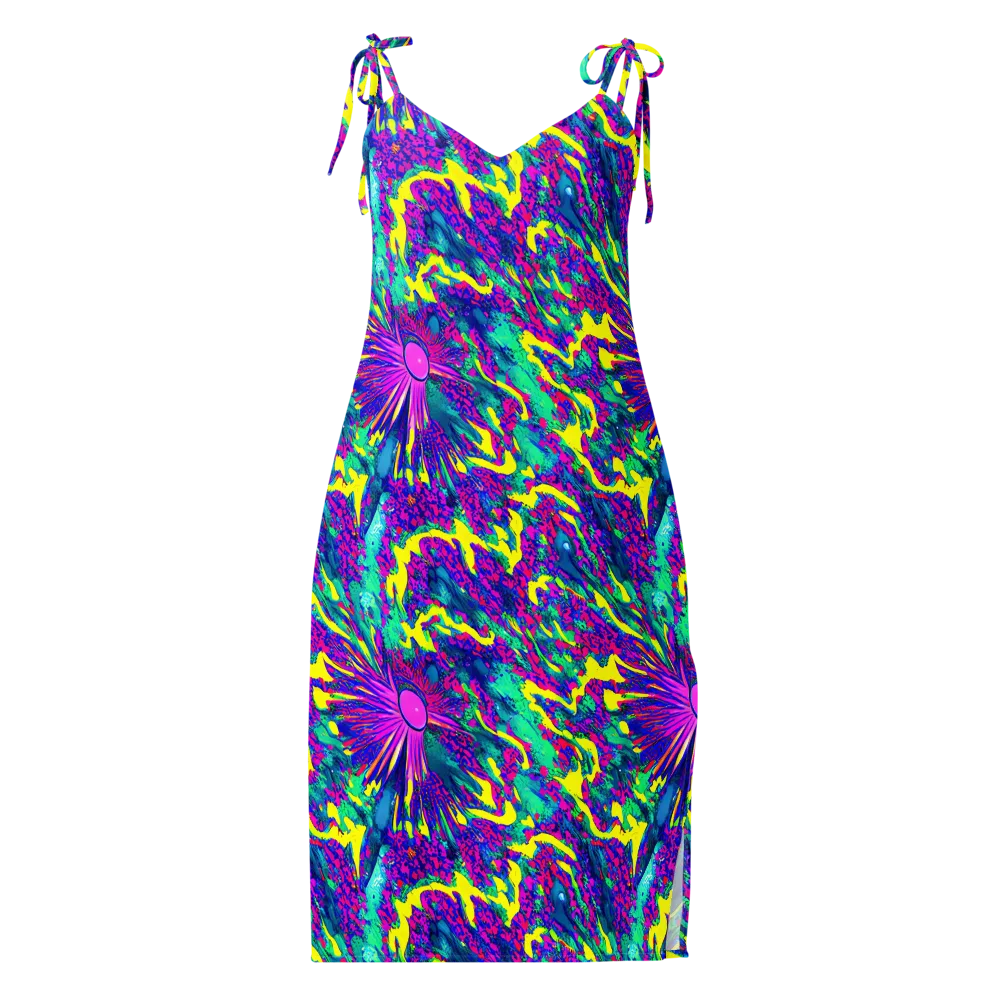 Liquid Bloom on Slip Dress — Front