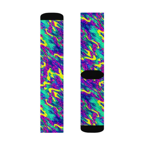 Liquid Bloom on a Socks