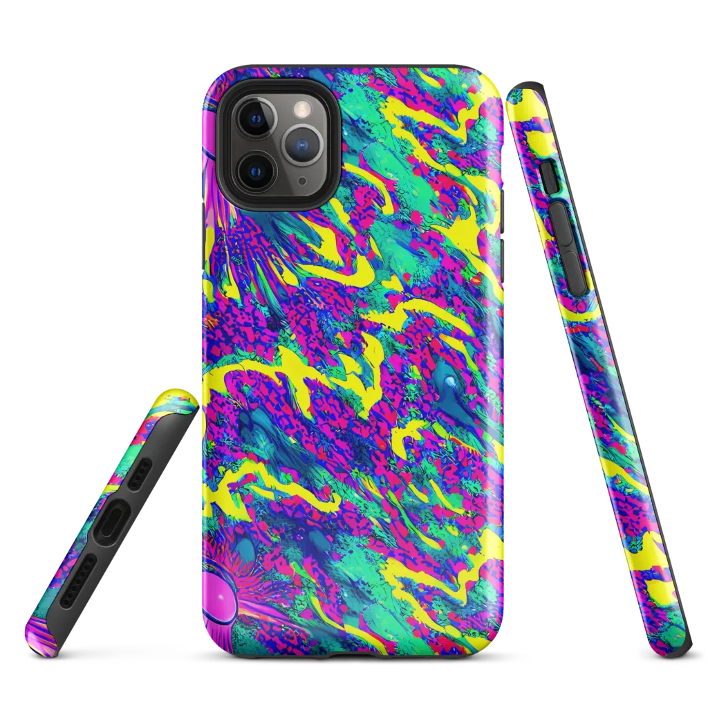 Liquid Bloom on Tough Case for iPhone® — Front