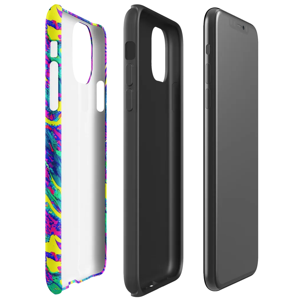 Liquid Bloom on Tough Case for iPhone® — Right