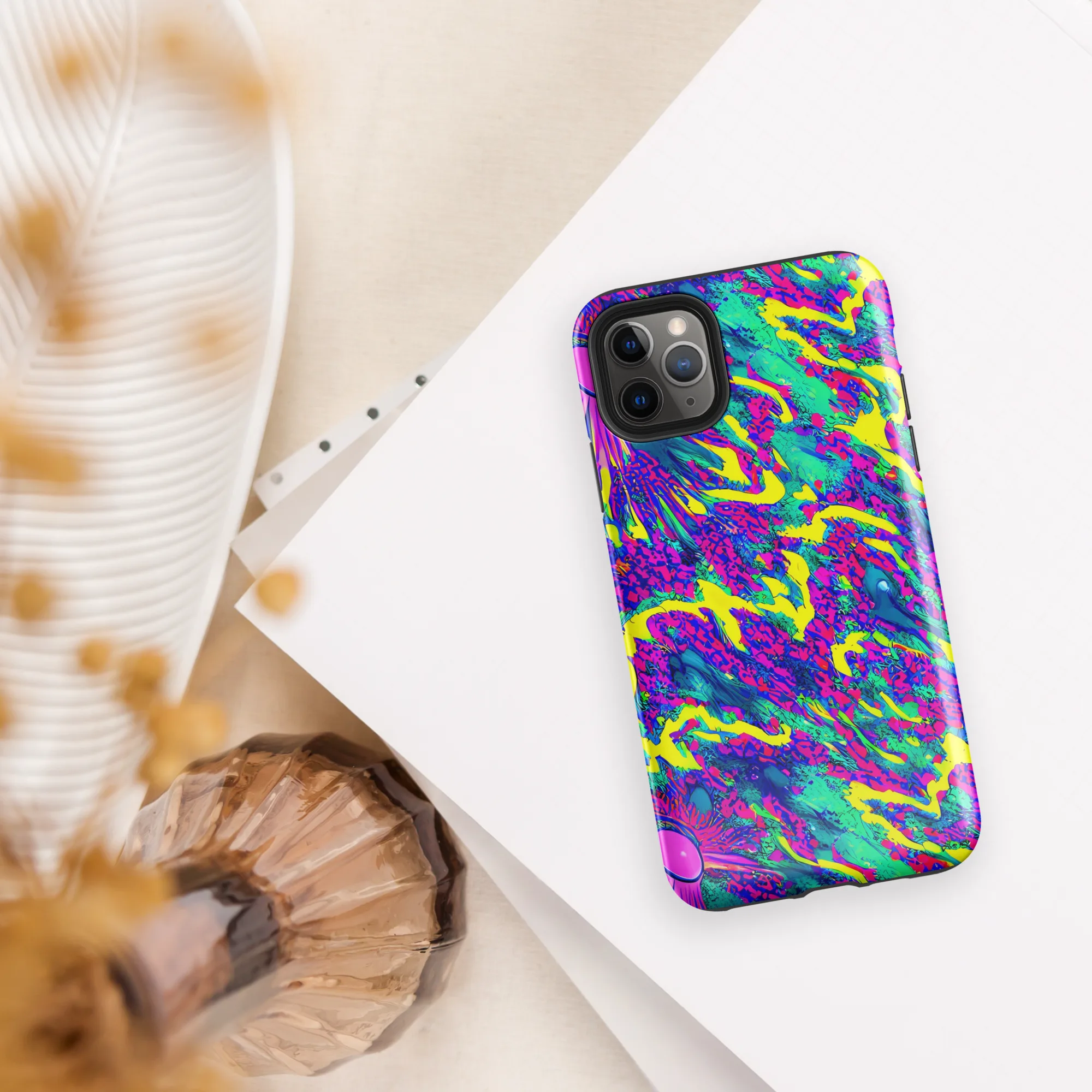 Liquid Bloom on Tough Case for iPhone® — Front