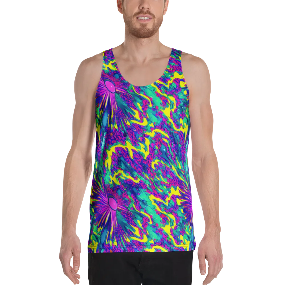 Liquid Bloom on Men's Tank Top — Front