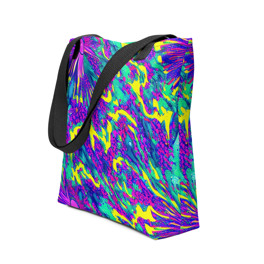 Liquid Bloom on Tote Bag — Front