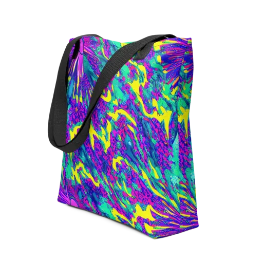 Liquid Bloom on a Tote Bag