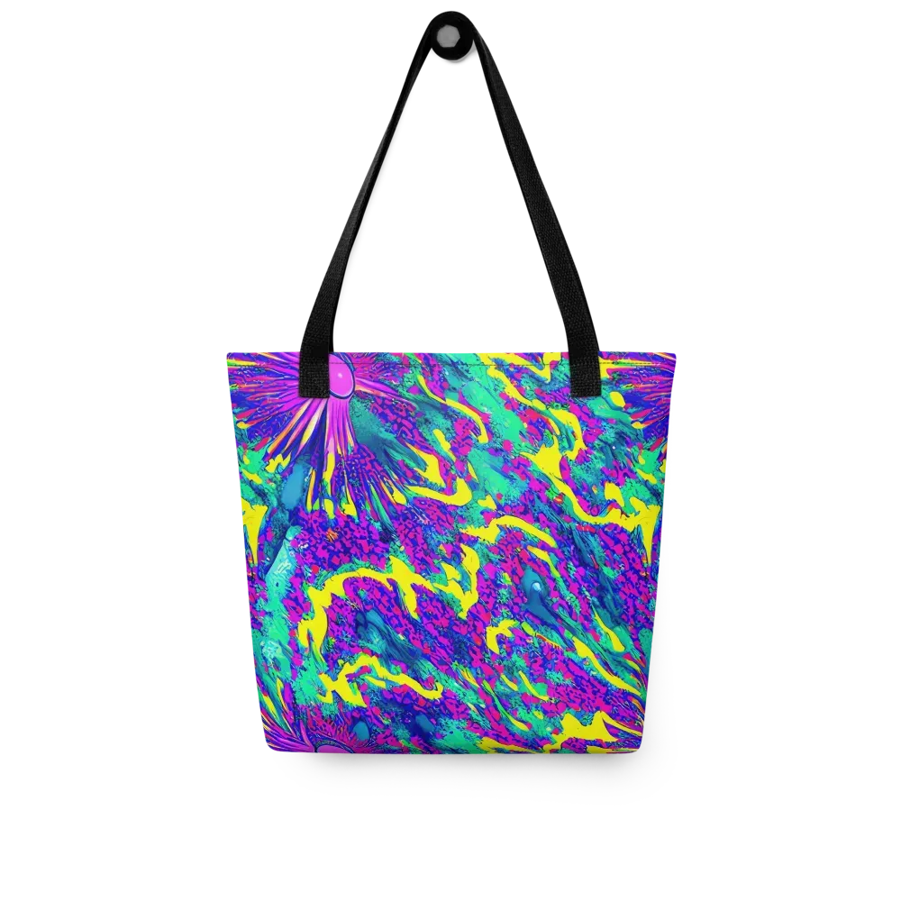 Liquid Bloom on Tote Bag — Front