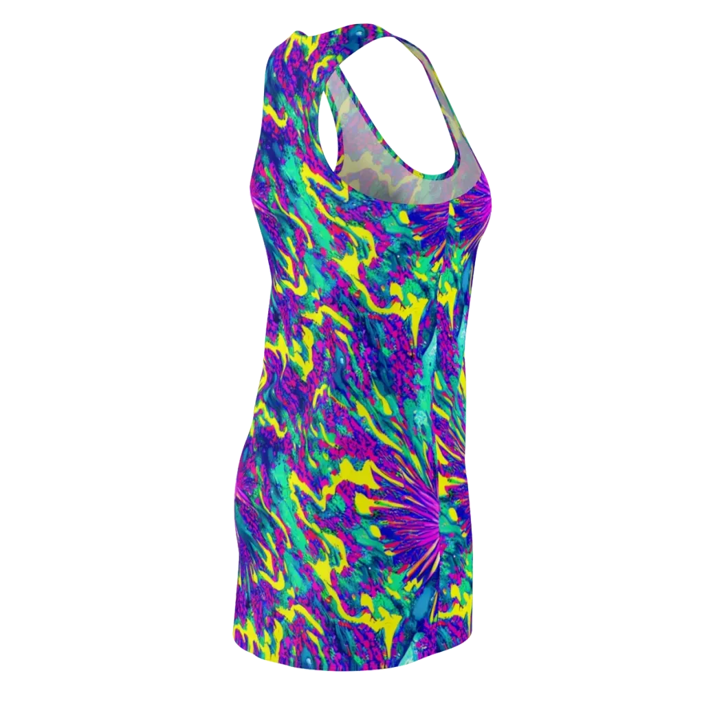 Liquid Bloom on Racerback Dress — Back Side