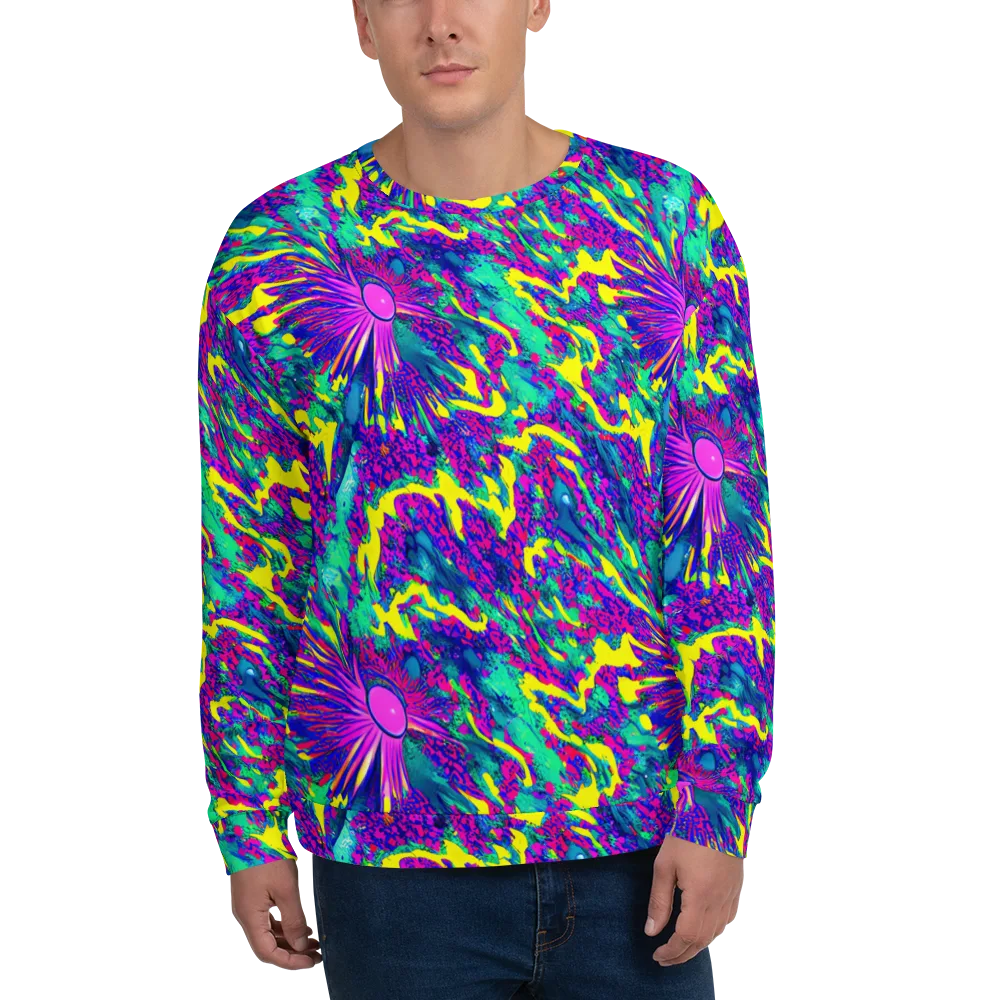 Liquid Bloom on Sweatshirt — Front