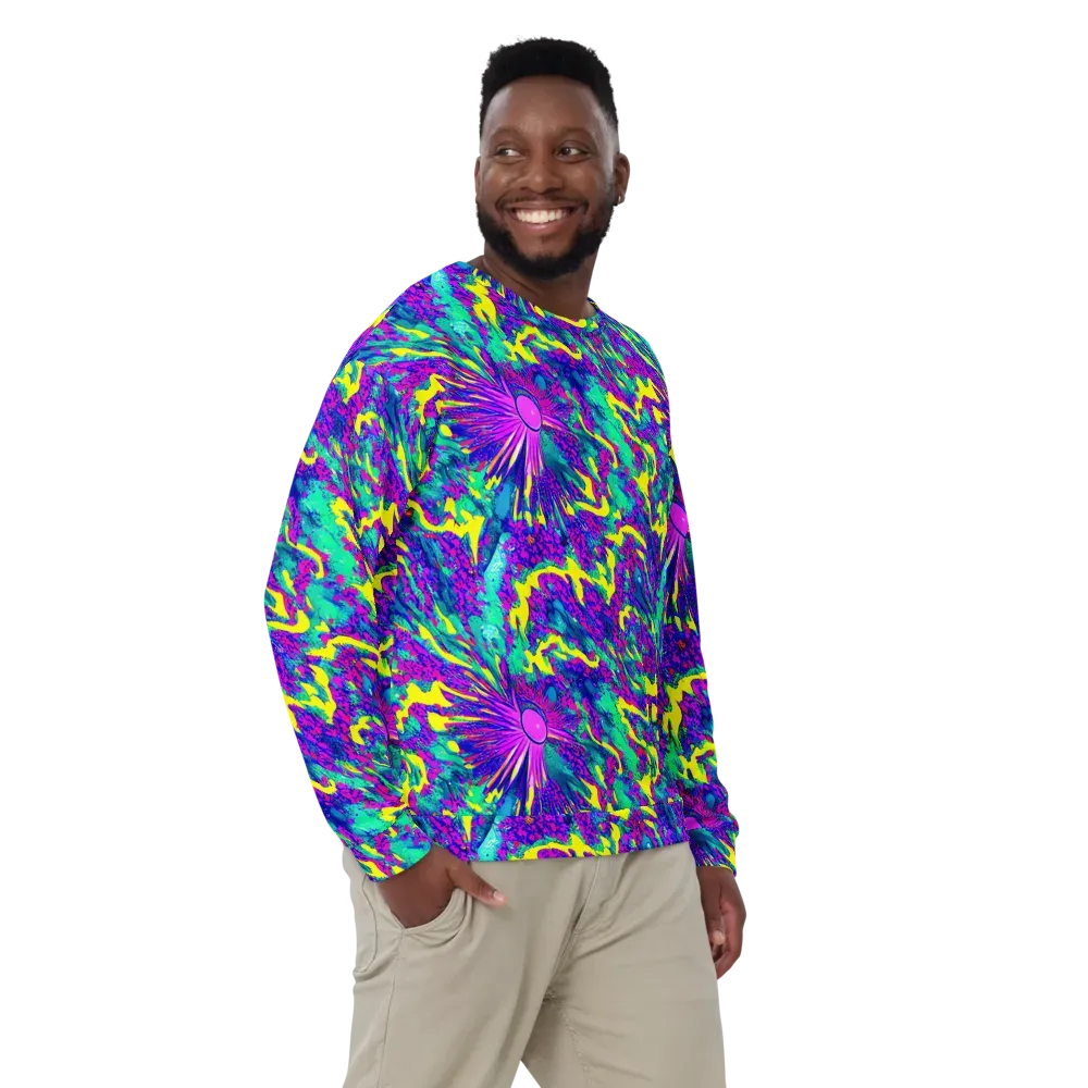 Liquid Bloom on Sweatshirt — Front
