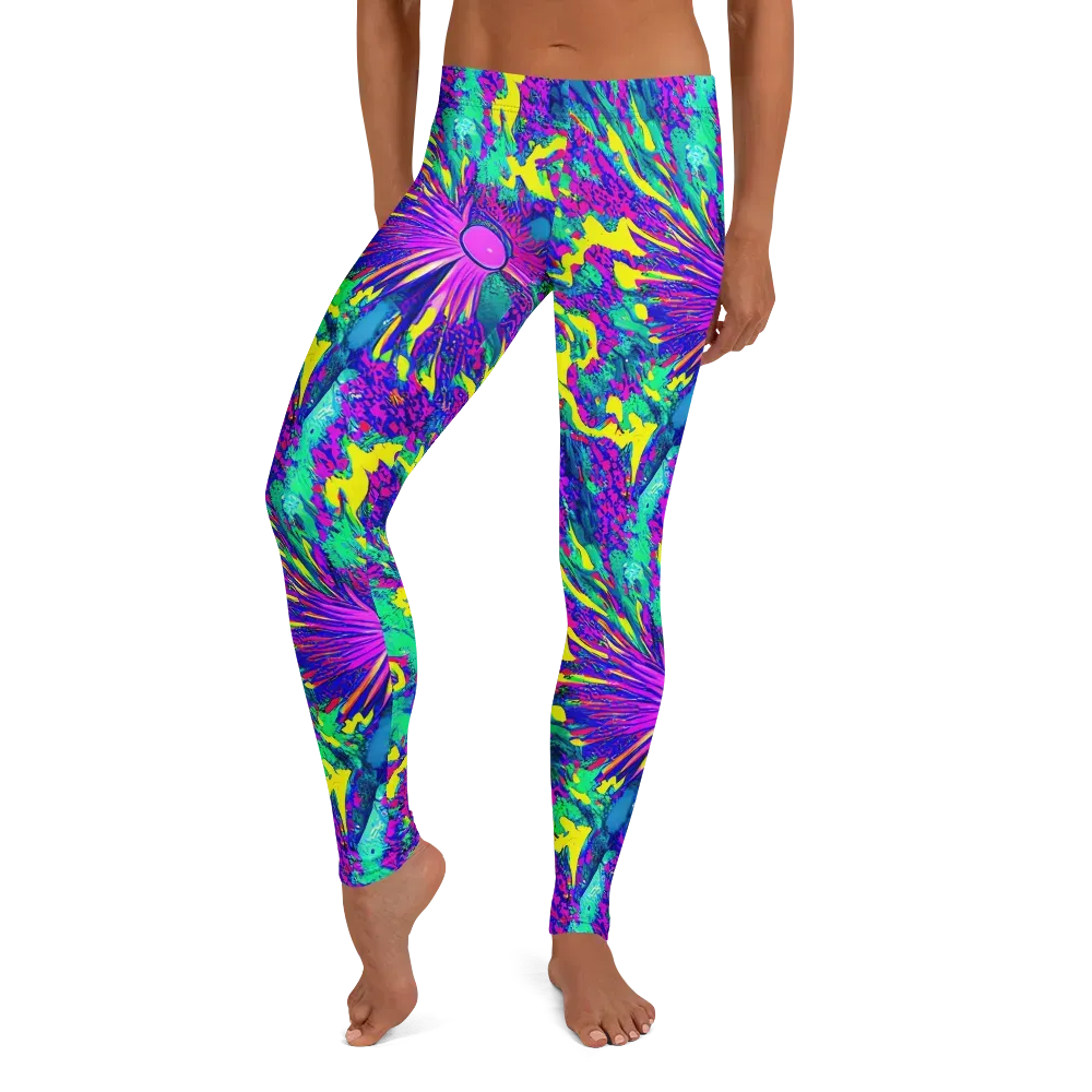 Liquid Bloom on Leggings — Front