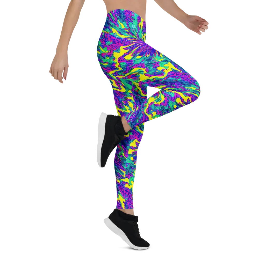 Liquid Bloom on Leggings — Right