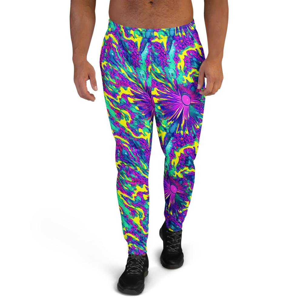 Liquid Bloom on Men's Joggers — Front