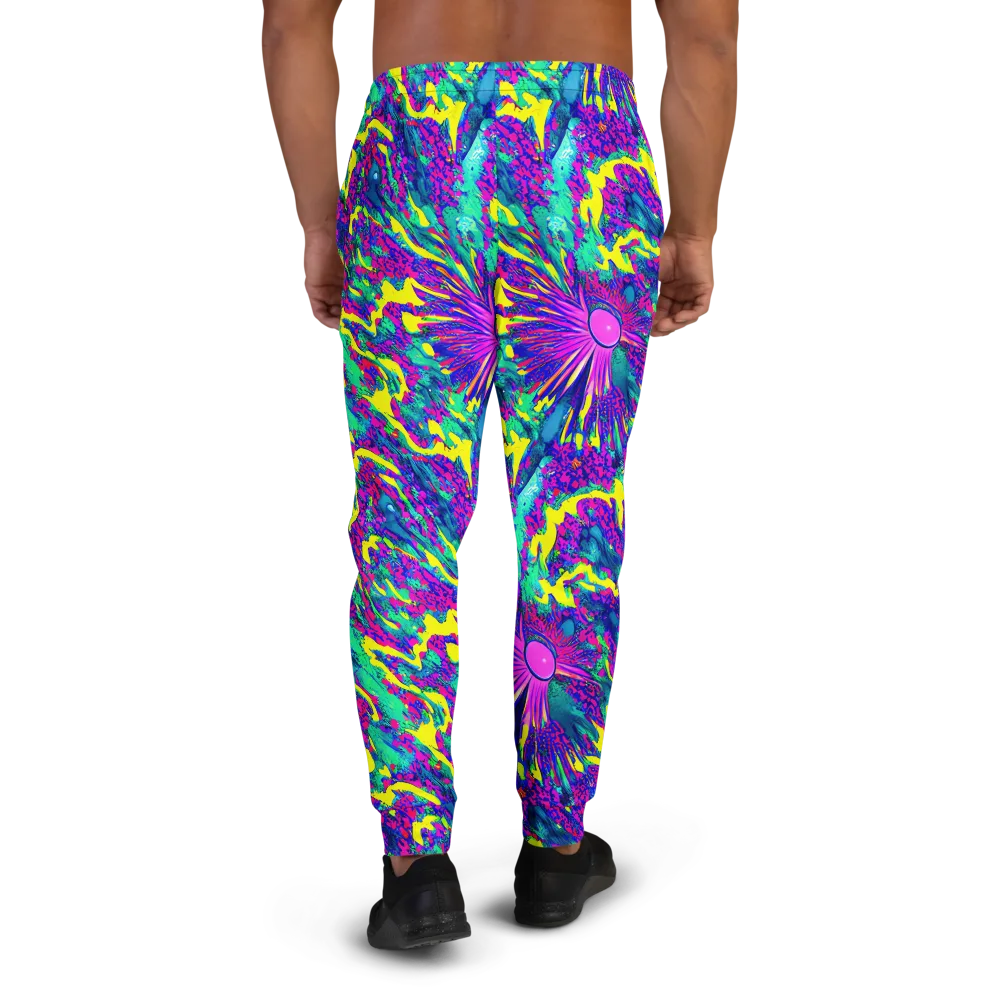 Liquid Bloom on Men's Joggers — Back
