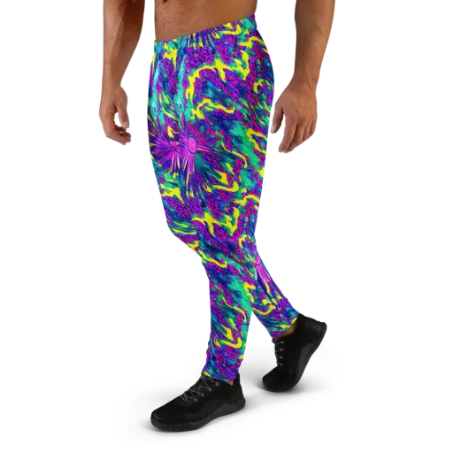 Liquid Bloom on a Men's Joggers