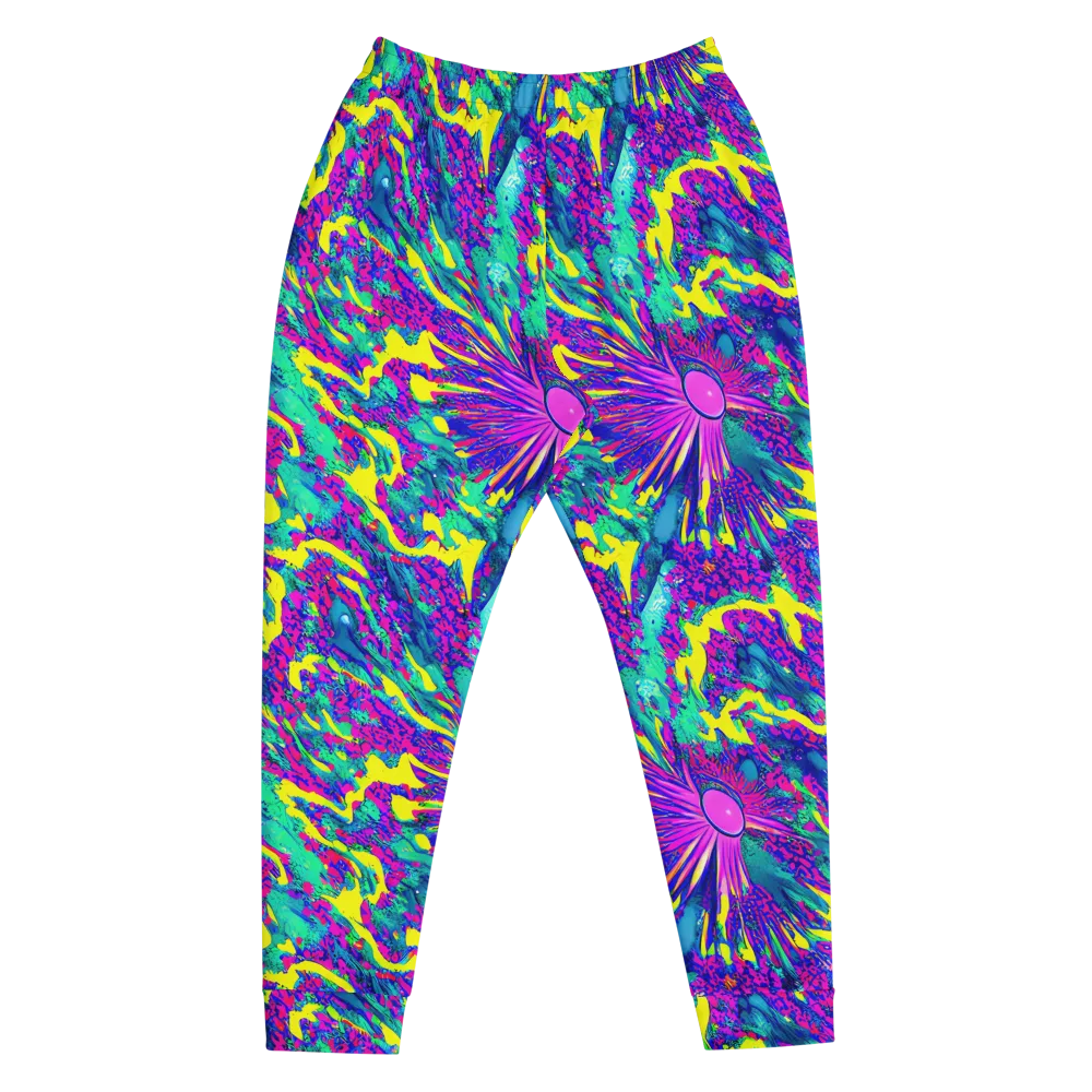 Liquid Bloom on Men's Joggers — Front