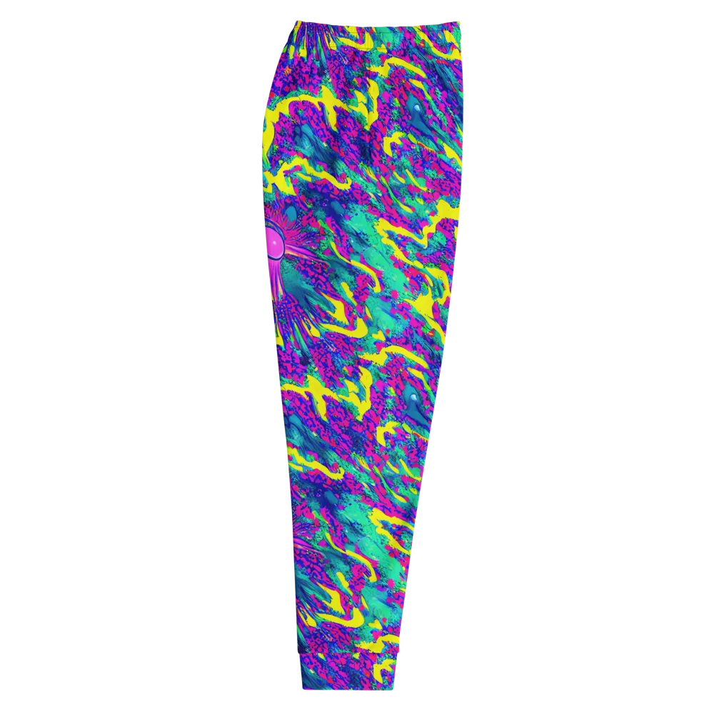 Liquid Bloom on Men's Joggers — Right