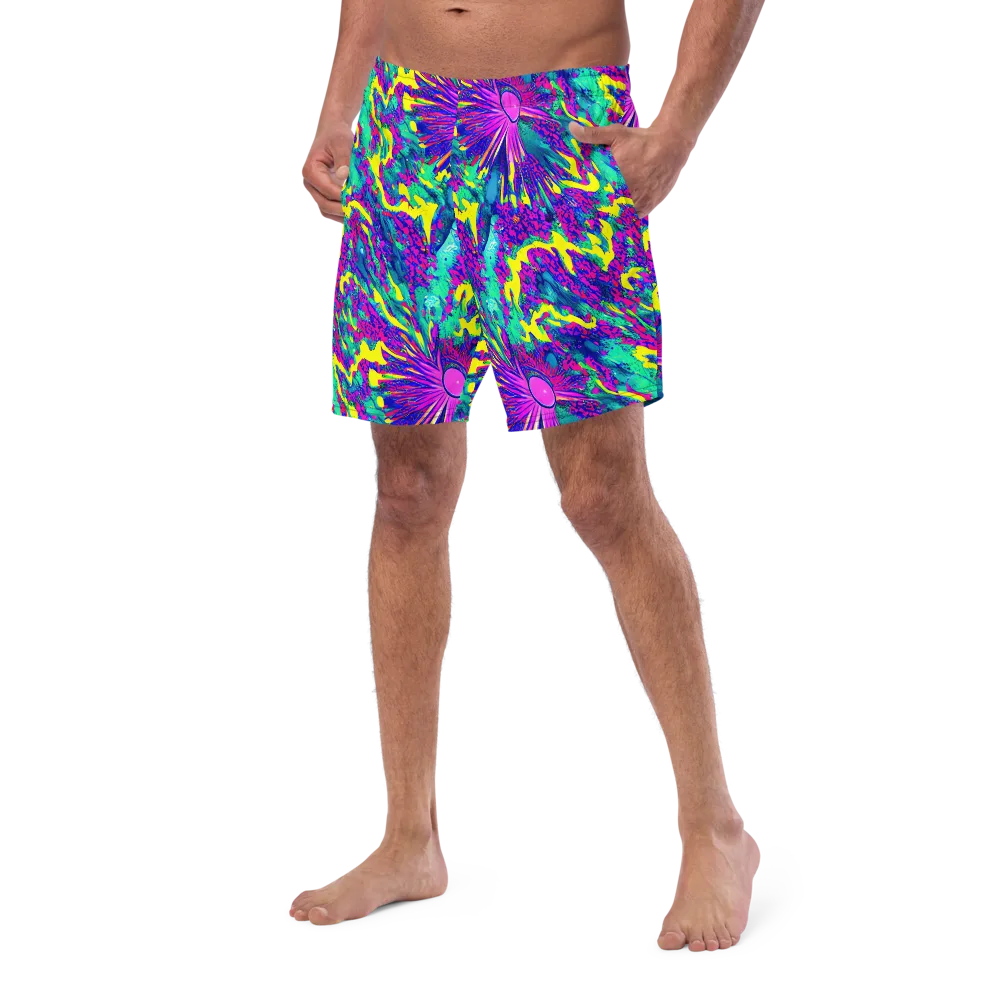 Liquid Bloom on Swim Trunks — Left Front