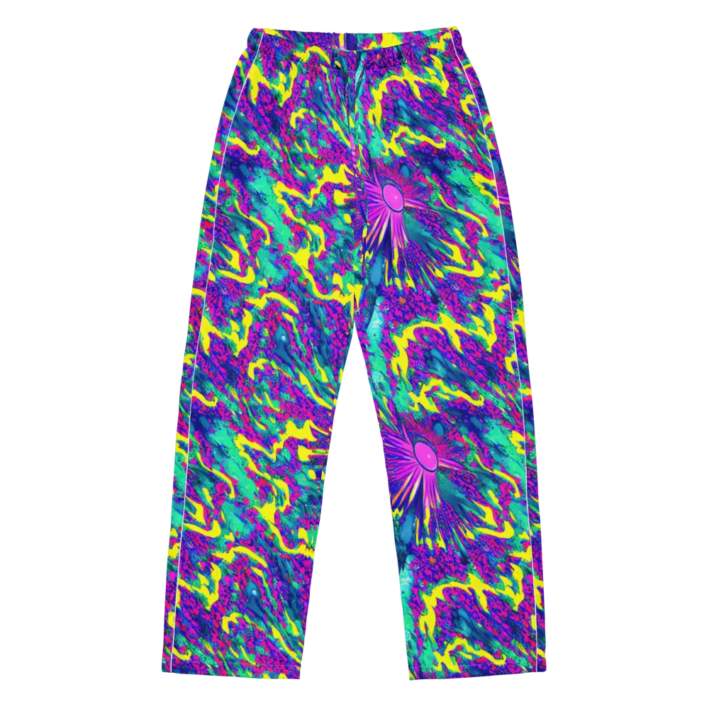 Liquid Bloom on Women's Pajama Pants — Front