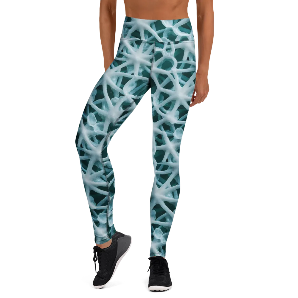 Arctic Coral on Yoga Leggings — Front