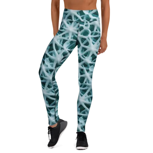 Arctic Coral on a Yoga Leggings