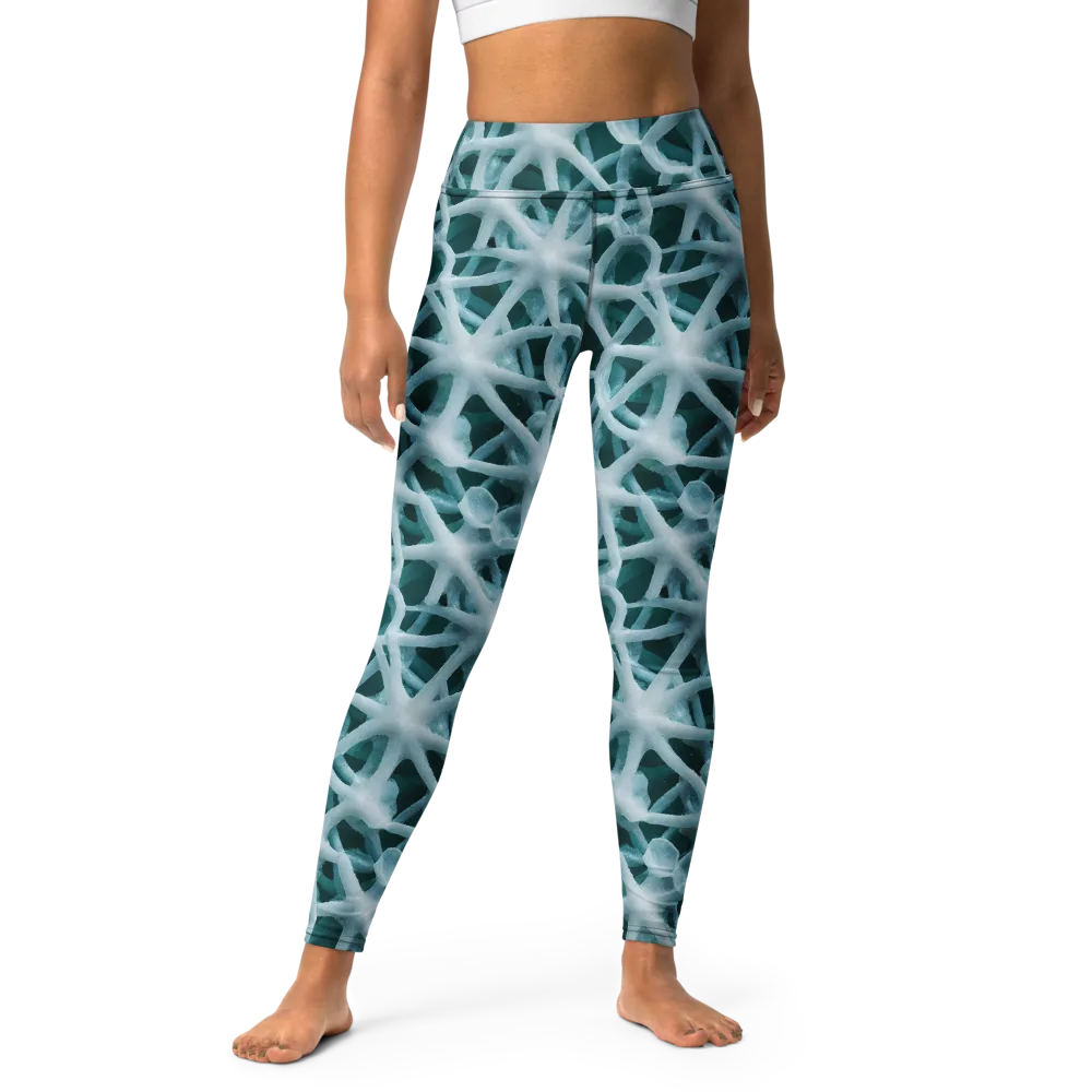 Arctic Coral on Yoga Leggings — Front