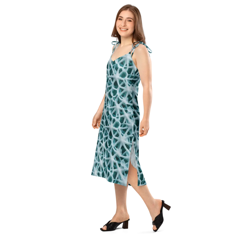 Arctic Coral on Slip Dress — Left Front