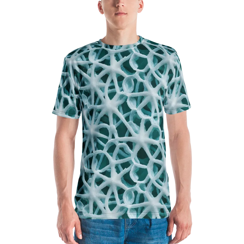Arctic Coral on Men's Crew Neck T-Shirt — Front