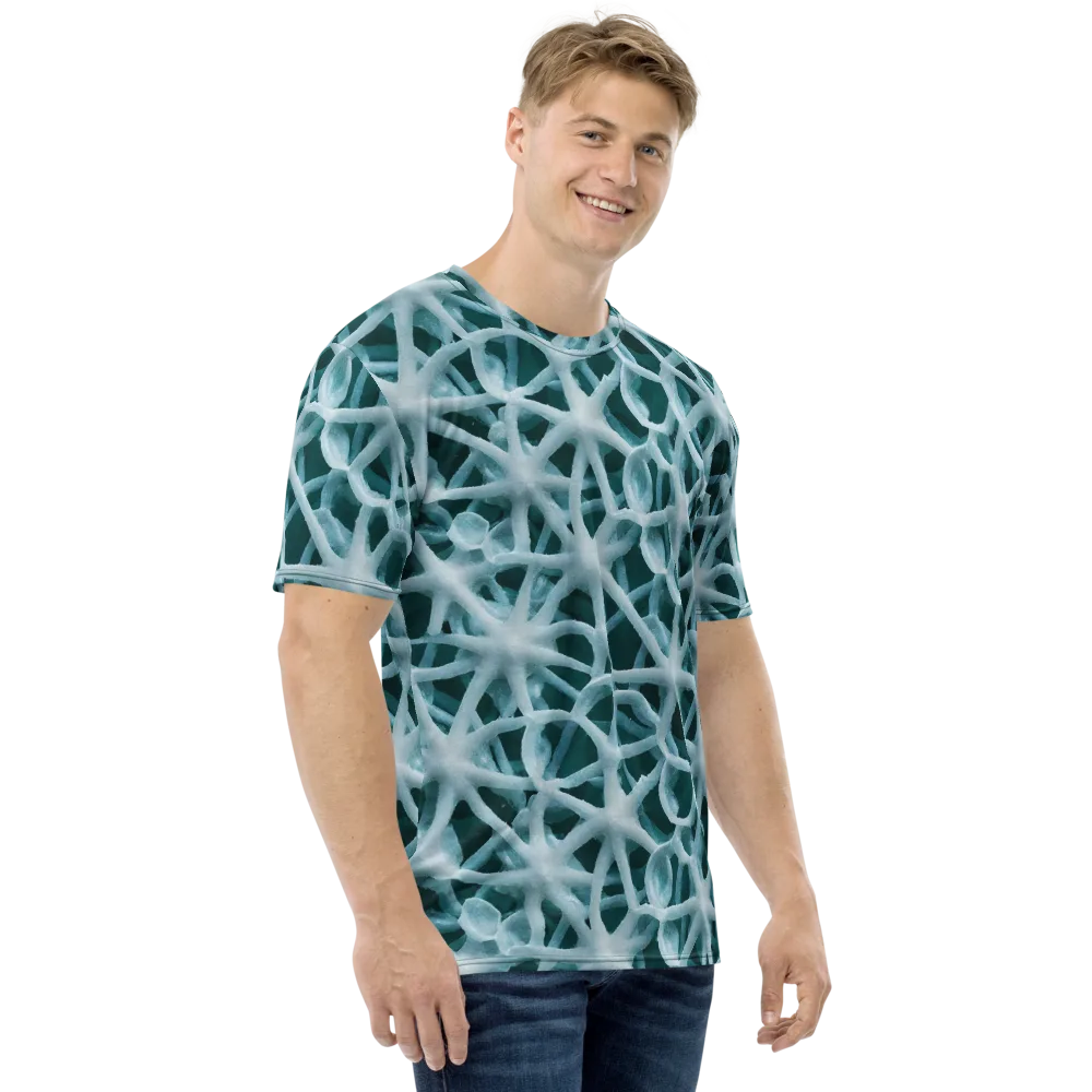 Arctic Coral on Men's Crew Neck T-Shirt — Right