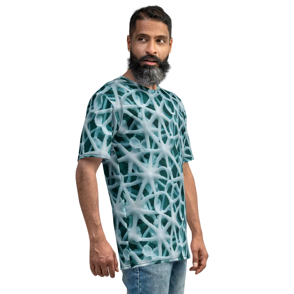 Arctic Coral on Men's Crew Neck T-Shirt — Right