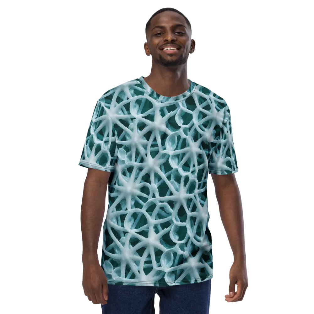 Arctic Coral on Men's Crew Neck T-Shirt — Front