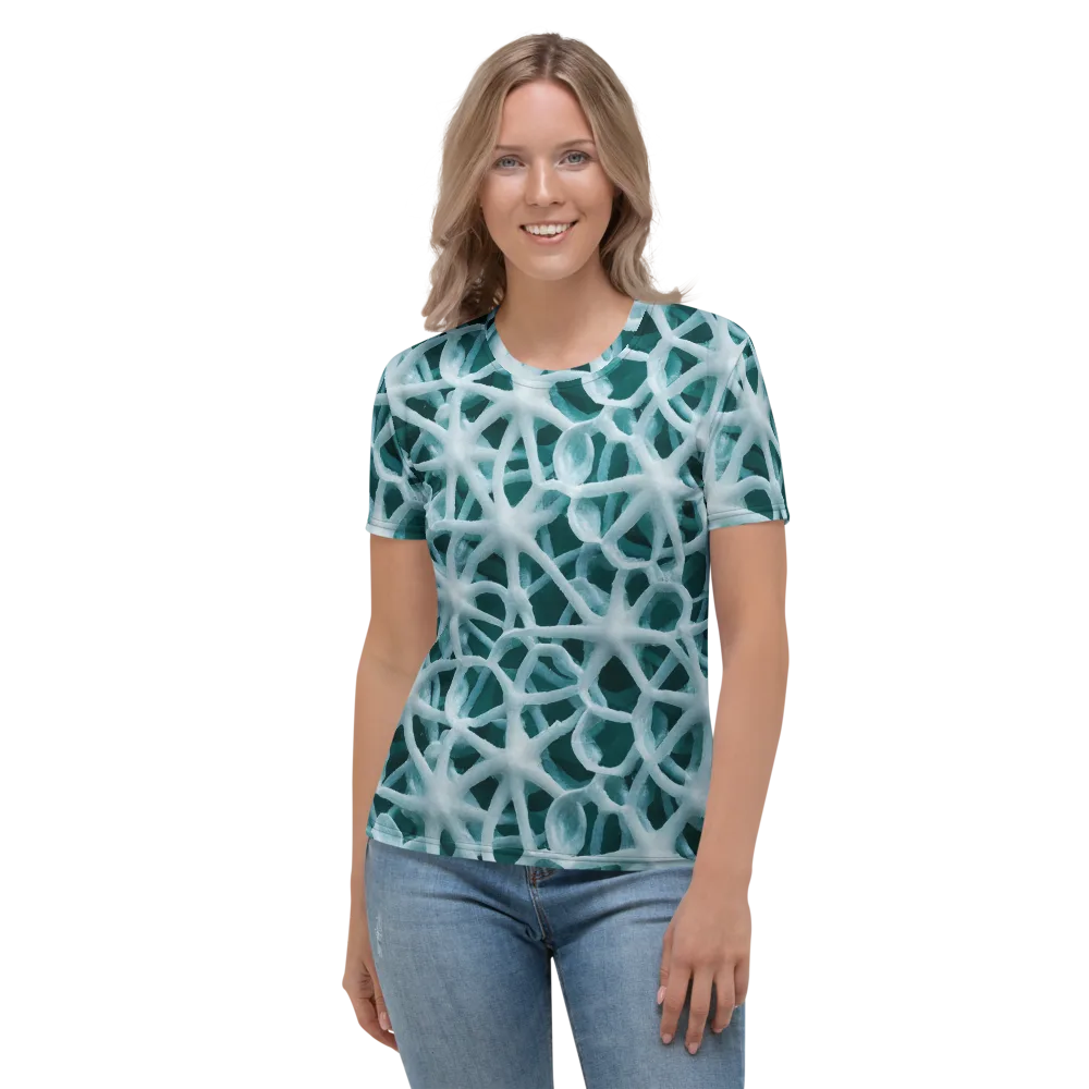 Arctic Coral on Women's Crew Neck T-Shirt — Front