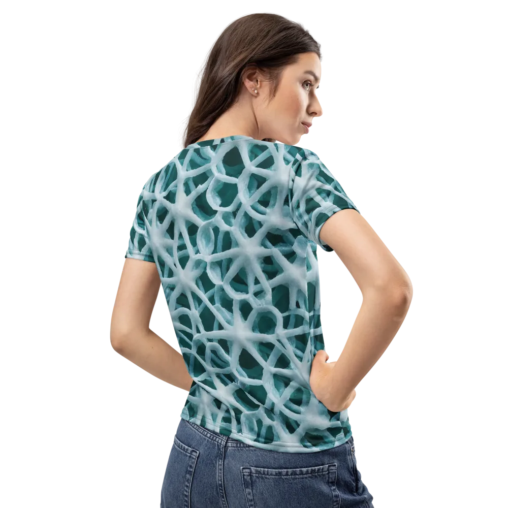 Arctic Coral on Women's Crew Neck T-Shirt — Back
