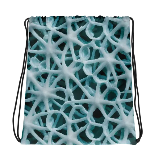 Arctic Coral on a Drawstring Bag