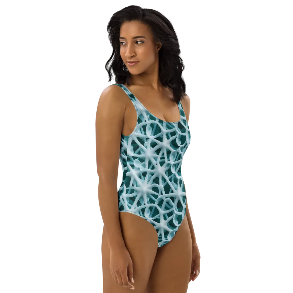 Arctic Coral on One-Piece Swimsuit — Right