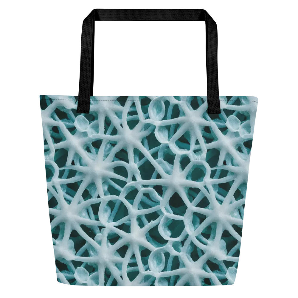 Arctic Coral on Large Tote Bag W/ Pocket — Front