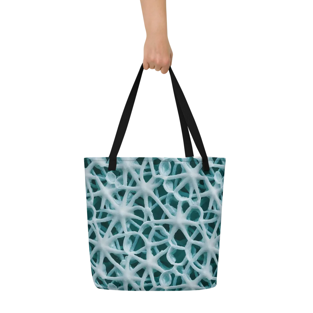 Arctic Coral on Large Tote Bag W/ Pocket — Front