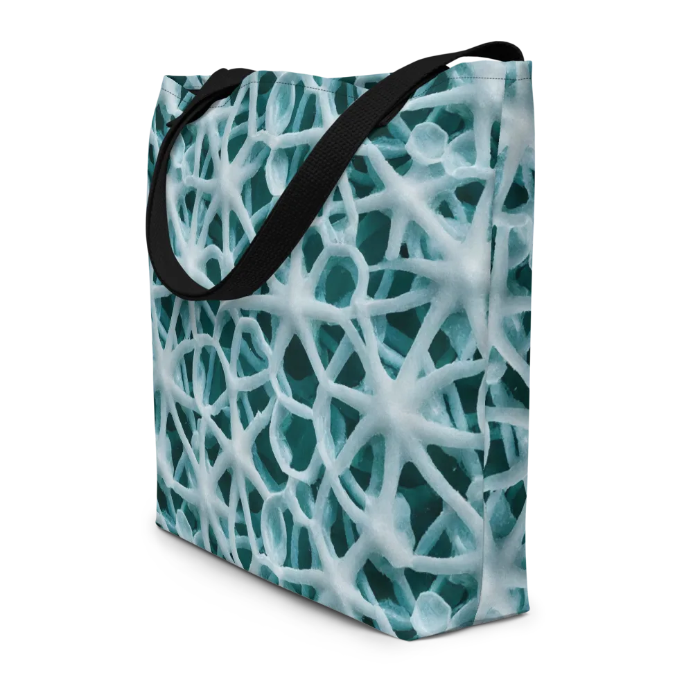 Arctic Coral on Large Tote Bag W/ Pocket — Front