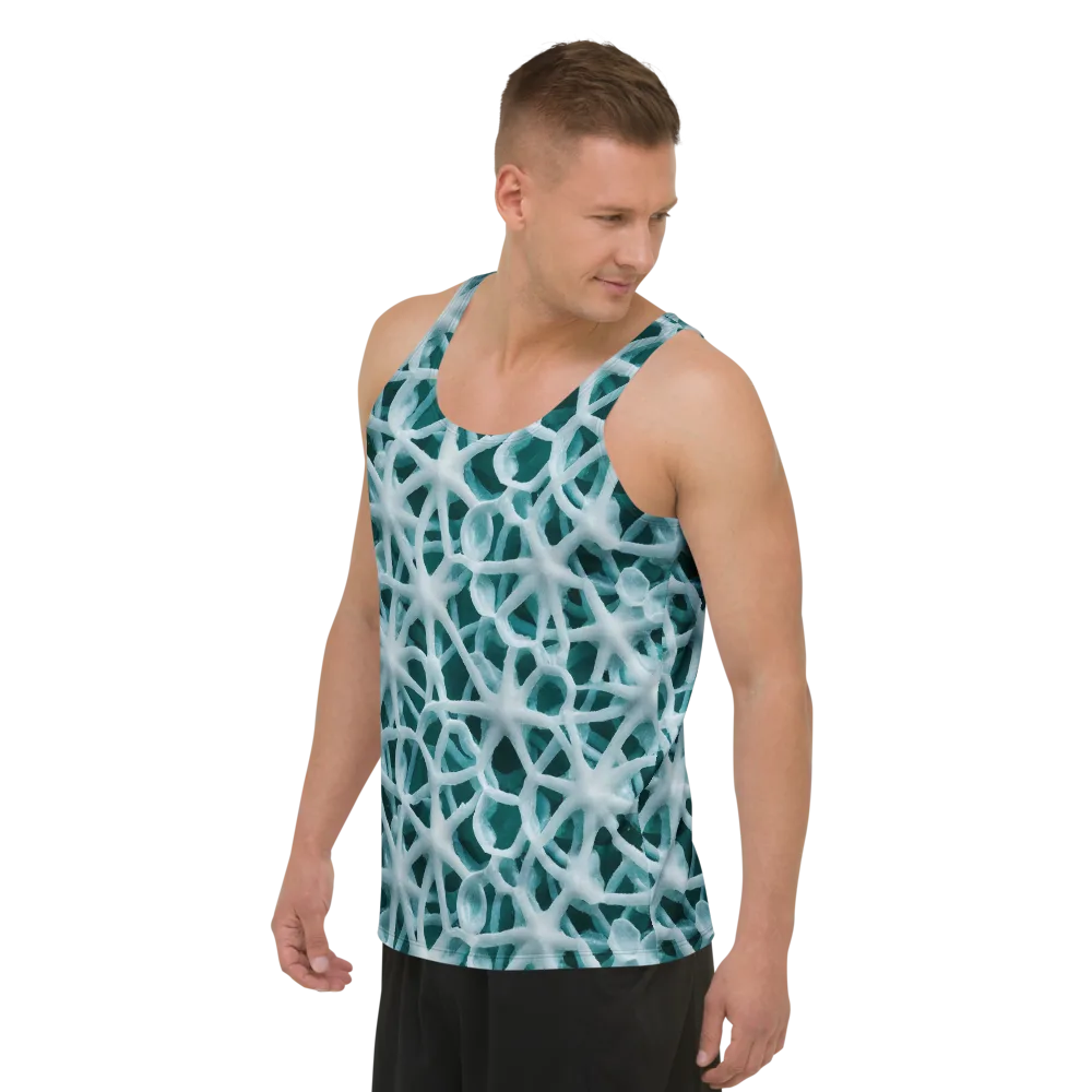 Arctic Coral on Men's Tank Top — Left Front