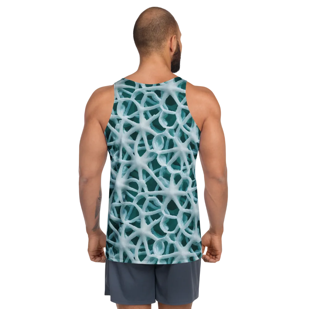 Arctic Coral on Men's Tank Top — Back