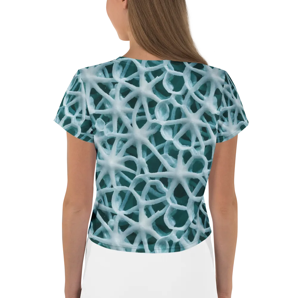 Arctic Coral on Crop Tee — Back