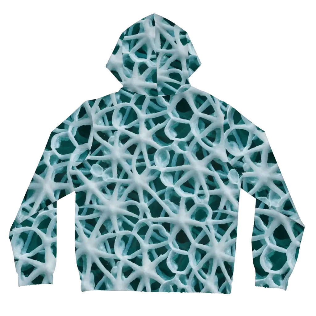 Arctic Coral on Women's Full-Zip Hoodie — Back