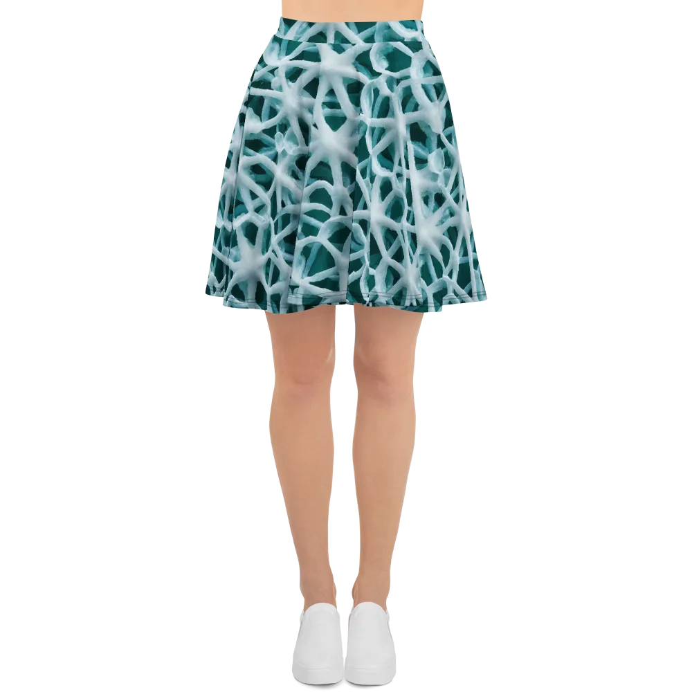 Arctic Coral on Skater Skirt — Front