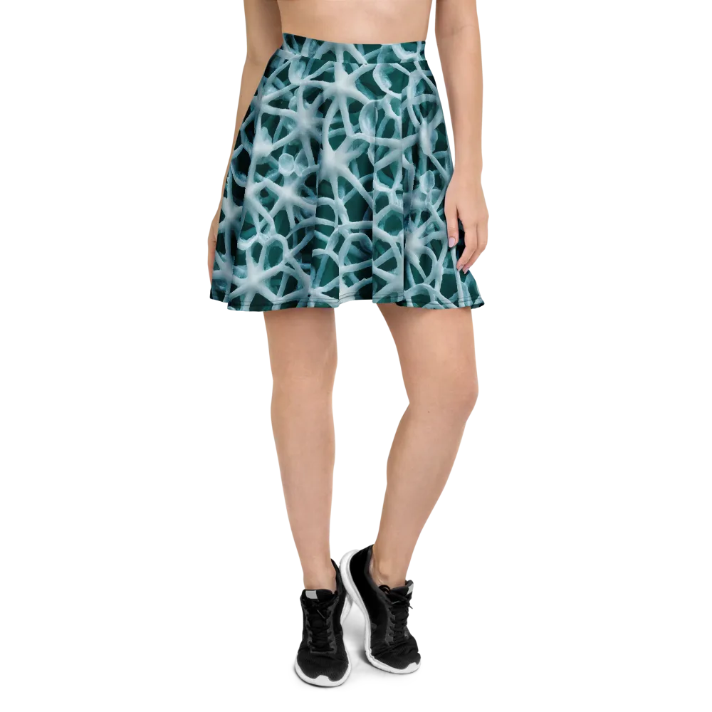 Arctic Coral on Skater Skirt — Front