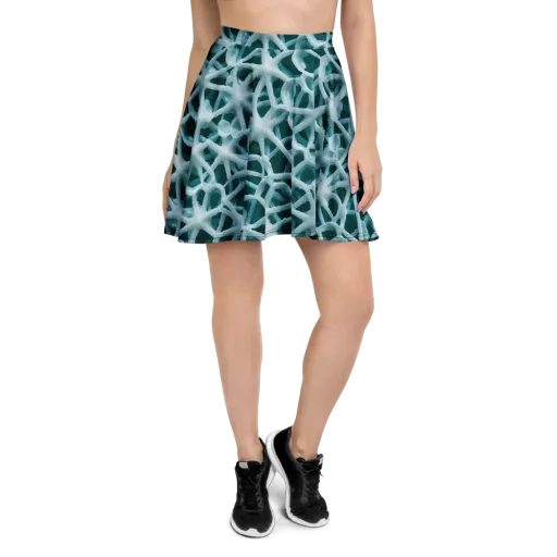 Arctic Coral on a Skater Skirt