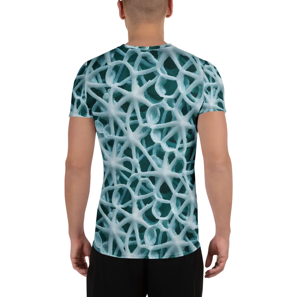 Arctic Coral on Men's Athletic T-Shirt — Back