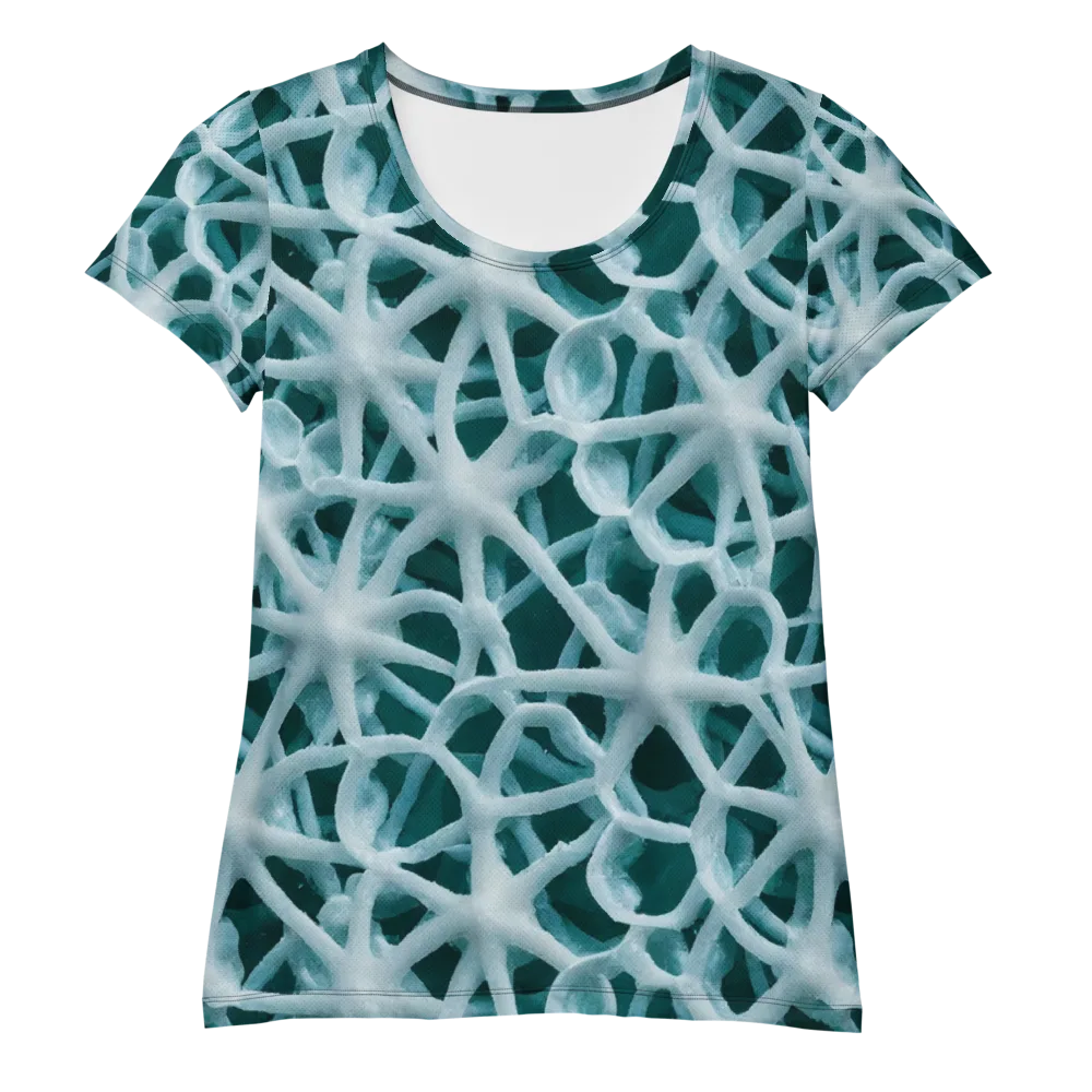 Arctic Coral on Women's Athletic T-Shirt — Front